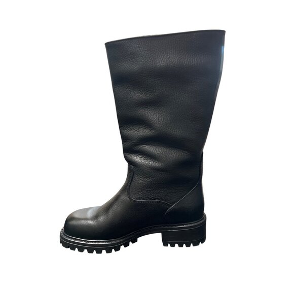 L.L. Bean Womens Black Leather Mid-Calf Boots Winter Waterproof Size 7 - Picture 10 of 11